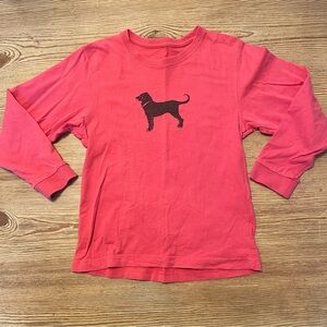 The Black Dog Faded Red Kids Long Sleeve Tee Size 4t